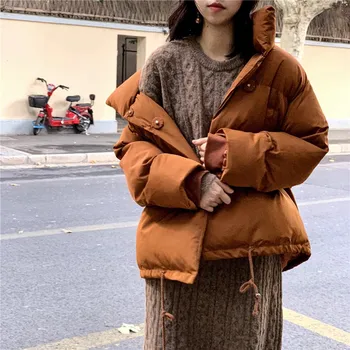 Winter Parkas Overcoat Jacket Casual Women Turtleneck Woman Cotton-Padded Clothes Loose Warm Solid Outwear 
Winter Parkas Overcoat Jacket Casual Women Turtleneck Woman Cotton-Padded Clothes Loose Warm Solid Outwear