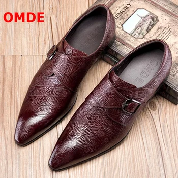 OMDE Loafers Handmade Genuine Leather Monk Shoes Men Fashion Pointed Toe Dress Shoes Breathable Double Straps Formal shoes Men
OMDE Loafers Handmade Genuine Leather Monk Shoes Men Fashion Pointed Toe Dress Shoes Breathable Double Straps Formal shoes Men