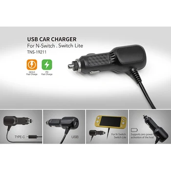 Car Charger For Nintend Switch/Switch Lite High Speed PD Type-C Charging Cable Adapter
Car Charger For Nintend Switch/Switch Lite High Speed PD Type-C Charging Cable Adapter