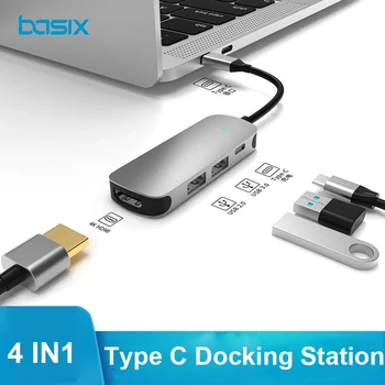 Basix Type C 4-in-1 Hub USB 3.0 2.0 Multi USB C Docking Station Laptop Switch HDMI for MacBook Pro Air for Huawei Mate20 P20pro
Basix Type C 4-in-1 Hub USB 3.0 2.0 Multi USB C Docking Station Laptop Switch HDMI for MacBook Pro Air for Huawei Mate20 P20pro