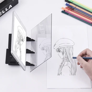 Optical Drawing Tracing Board Light Projector Tracing Drawing Board DIY Sketch Mirror Reflection Painting Tool Drawing Board Toy
Optical Drawing Tracing Board Light Projector Tracing Drawing Board DIY Sketch Mirror Reflection Painting Tool Drawing Board Toy