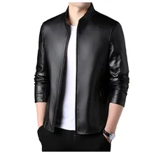 Leather Jacket Spring And Autumn Male Genuine Leather Coat 2022 Men's Natural Sheepsin Leather Stand Collar Men's Simple Jacket
Leather Jacket Spring And Autumn Male Genuine Leather Coat 2022 Men's Natural Sheepsin Leather Stand Collar Men's Simple Jacket