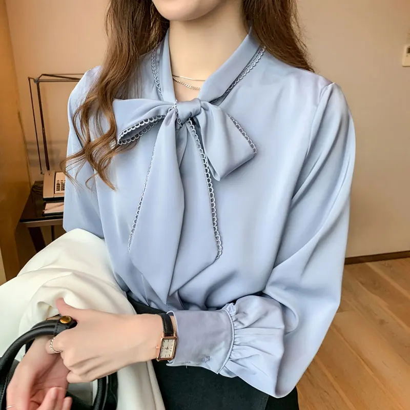 Фото Блузка женская модная 2020 рубашка одежда корейский стиль Топ с - купить