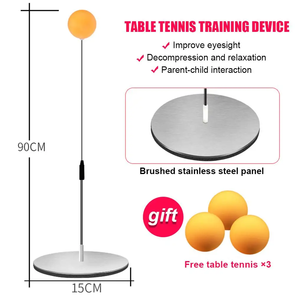 Pingpong Trainer Table Tennis Trainer Stainless Steel Wood Practical Athletics Racquet Play Table Tennis Practice Portable
Pingpong Trainer Table Tennis Trainer Stainless Steel Wood Practical Athletics Racquet Play Table Tennis Practice Portable