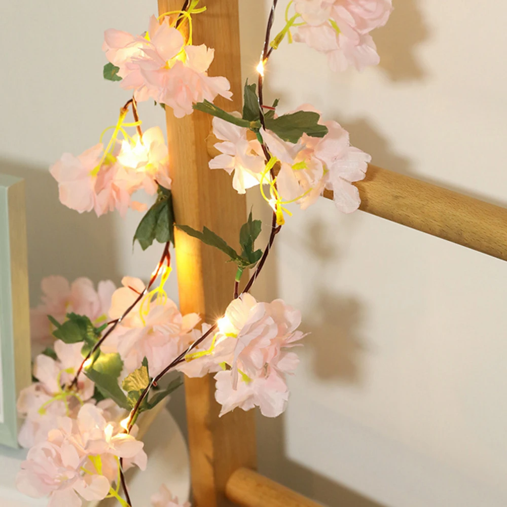 DC4.5V Led String Light Pink White Hydrangea Flower Vine 2m 20LED Battery Power Garland Lamp Holiday Decoration For Home Bedroom
DC4.5V Led String Light Pink White Hydrangea Flower Vine 2m 20LED Battery Power Garland Lamp Holiday Decoration For Home Bedroom