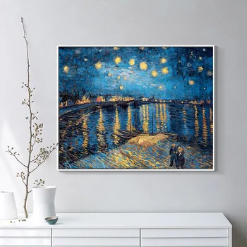 SELFLESSLY Wall Starry Night on the Rhone River by Vincent Van Gogh Famous Artist Art Print Poster Wall Picture Canvas Painting
SELFLESSLY Wall Starry Night on the Rhone River by Vincent Van Gogh Famous Artist Art Print Poster Wall Picture Canvas Painting