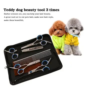 New Professional Pet Dog Grooming Scissors Set Straight & Thinning & 2 Curved Scissors Shears Hairdressing Haircut Tools Kit
New Professional Pet Dog Grooming Scissors Set Straight & Thinning & 2 Curved Scissors Shears Hairdressing Haircut Tools Kit