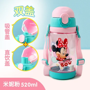 Disney Frozen child cartoon water cup plastic straw cup cute Anti-fall bottle Mickey Minnie Cars Primary student easy portable 
Disney Frozen child cartoon water cup plastic straw cup cute Anti-fall bottle Mickey Minnie Cars Primary student easy portable