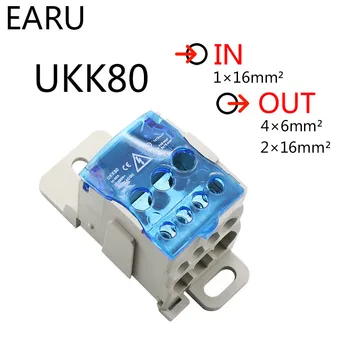 UKK-80A Distribution Box Din Rail Terminal Block 1 In Many Out Power Junction Box 80A Universal Electric Wire Connector Heavy
UKK-80A Distribution Box Din Rail Terminal Block 1 In Many Out Power Junction Box 80A Universal Electric Wire Connector Heavy