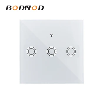 WiFi Smart Switch EU 86 Touch Wall Switch 1 2 3 Gang Compatible Light Switch 5A 90-250V APP Control Time Delay 
WiFi Smart Switch EU 86 Touch Wall Switch 1 2 3 Gang Compatible Light Switch 5A 90-250V APP Control Time Delay