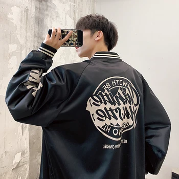 2019 Autumn Baseball Tide Ball Lead Leisure Time Easy Youth Lovers Jacket Loose Coat A095 -jk5200 -p78 Black
2019 Autumn Baseball Tide Ball Lead Leisure Time Easy Youth Lovers Jacket Loose Coat A095 -jk5200 -p78 Black
