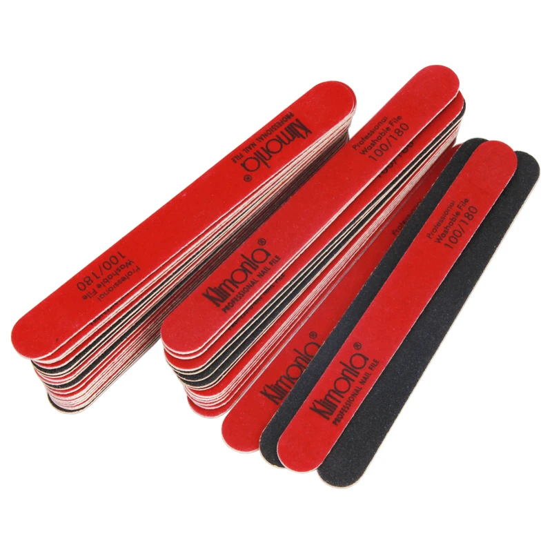 50Pcs/Lot Professional Nail File 100/180 Grit lime a ongle Red+Black Double Sided Buffer Block Pedicure Nail Art Sanding Tools
50Pcs/Lot Professional Nail File 100/180 Grit lime a ongle Red+Black Double Sided Buffer Block Pedicure Nail Art Sanding Tools