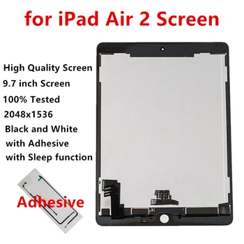 Full Screen for iPad Air 2 LCD Display and Touch Digitizer Assembly Combo with Adhesive A1566 A1567 with Sleep function
Full Screen for iPad Air 2 LCD Display and Touch Digitizer Assembly Combo with Adhesive A1566 A1567 with Sleep function