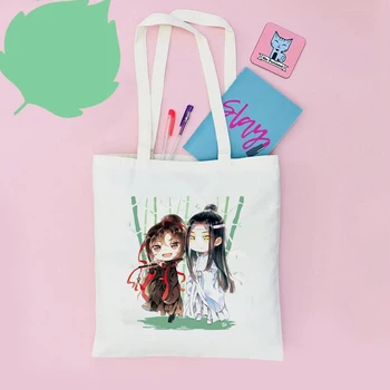 Mo Dao Zu Shi Reusable Cotton Handbags Portable Grocery Shopping Bag Girls Shopping Bags Large Capacity Canvas School Bags New
Mo Dao Zu Shi Reusable Cotton Handbags Portable Grocery Shopping Bag Girls Shopping Bags Large Capacity Canvas School Bags New