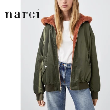 narci Female Reversible Fleece Jackets Coats With Hood Warm Windbreaker Bomber Jacket Women With Zipper For Autumn Winter 2019
narci Female Reversible Fleece Jackets Coats With Hood Warm Windbreaker Bomber Jacket Women With Zipper For Autumn Winter 2019