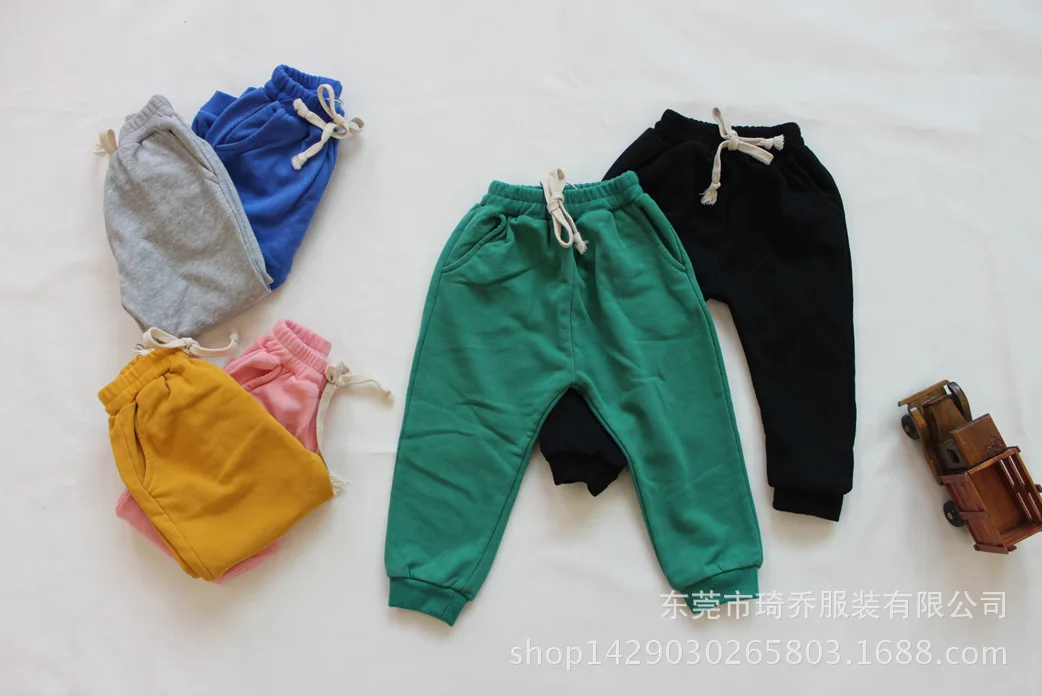 

Forest Map/Forest Map CHILDREN'S Sweater Flare Cut Pants Autumn han ban Candy-Colored Men And Women Children Harem Pants