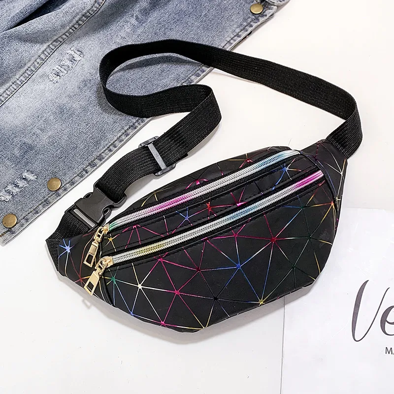 2019 New Style PU Leather Joint Pattern Wallet Men And Women Chest Pack Shoulder Colorful Laser Waterproof Waist Bag Hot Selling
2019 New Style PU Leather Joint Pattern Wallet Men And Women Chest Pack Shoulder Colorful Laser Waterproof Waist Bag Hot Selling