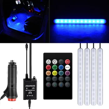 7-Color RGB LED Neon Strip Light Music Remote Control For Car Interior Lighting
7-Color RGB LED Neon Strip Light Music Remote Control For Car Interior Lighting