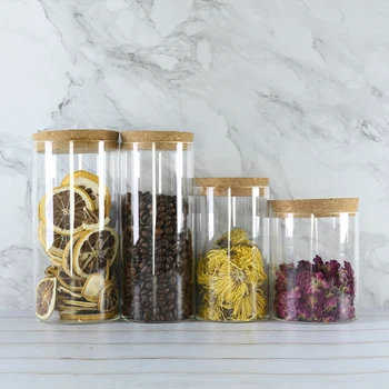 High borosilicate Large Glass Jar with Cork Lid Glass Cylinder Containers Glass Food Storage Jar
High borosilicate Large Glass Jar with Cork Lid Glass Cylinder Containers Glass Food Storage Jar