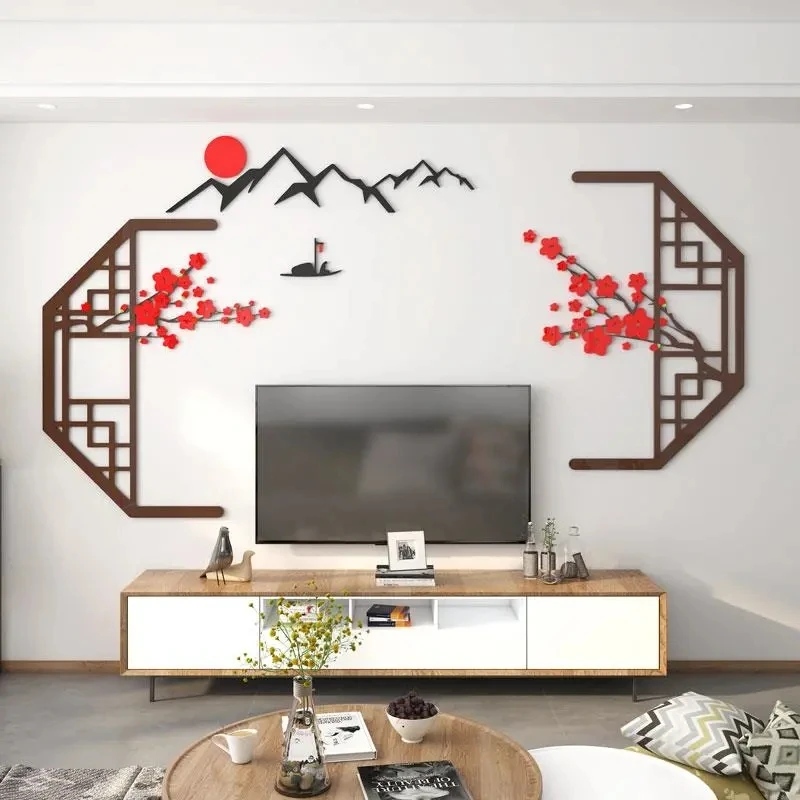 Chinese Acrylic Wall Stickers Plum Blossom DIY Wall Decal Wall Painting Living Room Porch Wall Wallpaper Home Decor
Chinese Acrylic Wall Stickers Plum Blossom DIY Wall Decal Wall Painting Living Room Porch Wall Wallpaper Home Decor
