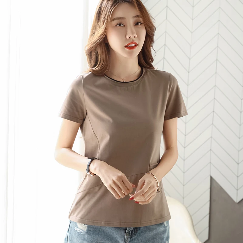 Embroidered Pocket T Shirt Women Short Sleeve Summer Tops 2022 Korean Style Loose Cotton Tshirt Casual Womens Clothes Tee Shirt
Embroidered Pocket T Shirt Women Short Sleeve Summer Tops 2022 Korean Style Loose Cotton Tshirt Casual Womens Clothes Tee Shirt