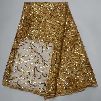 Luxury African Tulle Lace Fabric High Quality Yellow color African French Sequins Embroidery French Tulle Lace Fabrics ZA-015
Luxury African Tulle Lace Fabric High Quality Yellow color African French Sequins Embroidery French Tulle Lace Fabrics ZA-015