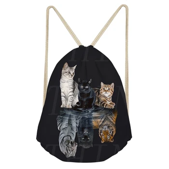 THIKIN Reflection Animal Print Drawstring Bags Student School Bag Lightweight Drawstring Backpack Custom Women Men Travel Bags
THIKIN Reflection Animal Print Drawstring Bags Student School Bag Lightweight Drawstring Backpack Custom Women Men Travel Bags