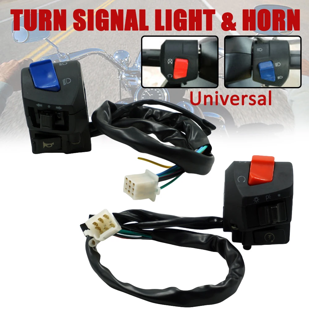 2020 Universal 7/8 22MM Motorcycle Handlebar Horn Turn Signal Light Control Swtich Assembly Suitable For Gy6 125 50 150cc Motorc
2020 Universal 7/8 22MM Motorcycle Handlebar Horn Turn Signal Light Control Swtich Assembly Suitable For Gy6 125 50 150cc Motorc