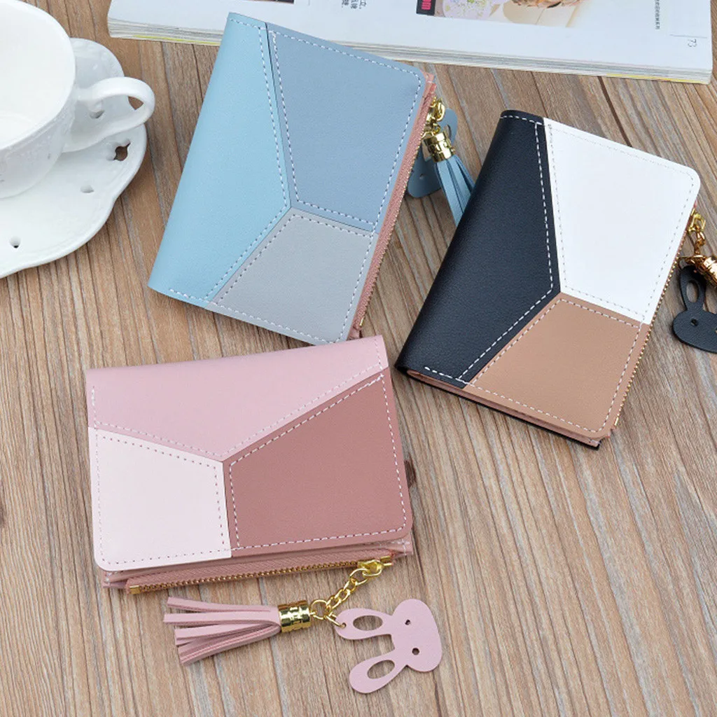 New Arrival Wallet Short Women Wallets Zipper Purse Patchwork Fashion Panelled Wallets Trendy Coin Purse Card Holder Leather#RJ1
New Arrival Wallet Short Women Wallets Zipper Purse Patchwork Fashion Panelled Wallets Trendy Coin Purse Card Holder Leather#RJ1