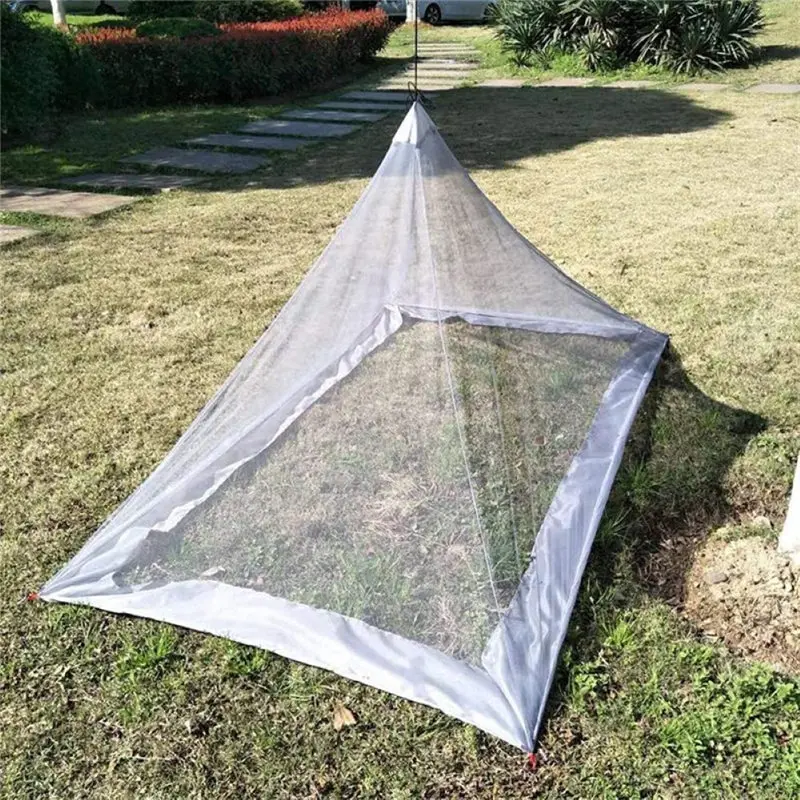 Summer Triangle Insect Mosquito Proof Mesh Camping Outdoor Net Tent For Encampment Camp Bivouac U3 | Дом и сад