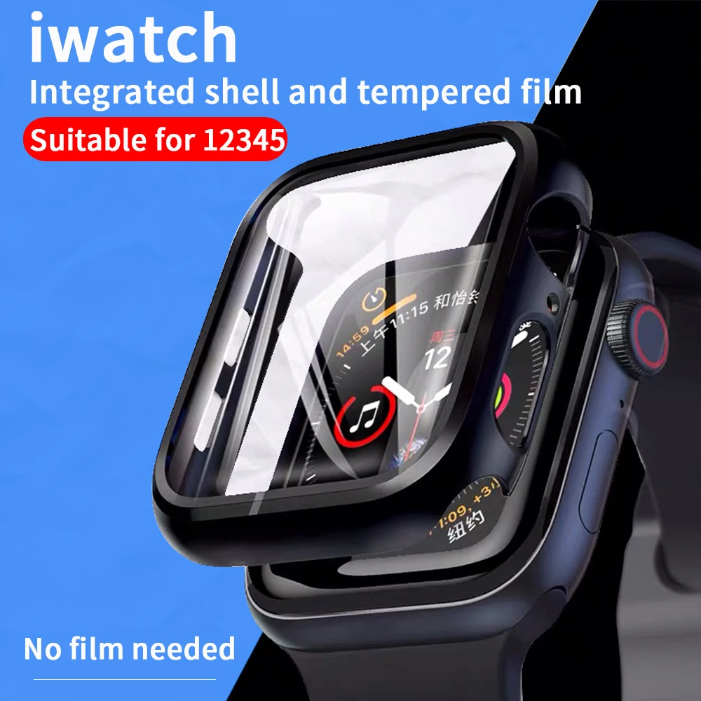 Case +Tempered Glass For Apple Watch 44mm 40mm Series 5 4 Screen Protector coverage Bumper case for iwatch Series 3 2 1 42mm38mm
Case +Tempered Glass For Apple Watch 44mm 40mm Series 5 4 Screen Protector coverage Bumper case for iwatch Series 3 2 1 42mm38mm