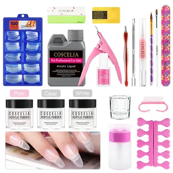 Pro Acrylic Power Acrylic Liquid Manicure Kit For Nail Extention Nail Tips Cutter Glitter File Brush Manicure Nail Art Tools Set
Pro Acrylic Power Acrylic Liquid Manicure Kit For Nail Extention Nail Tips Cutter Glitter File Brush Manicure Nail Art Tools Set