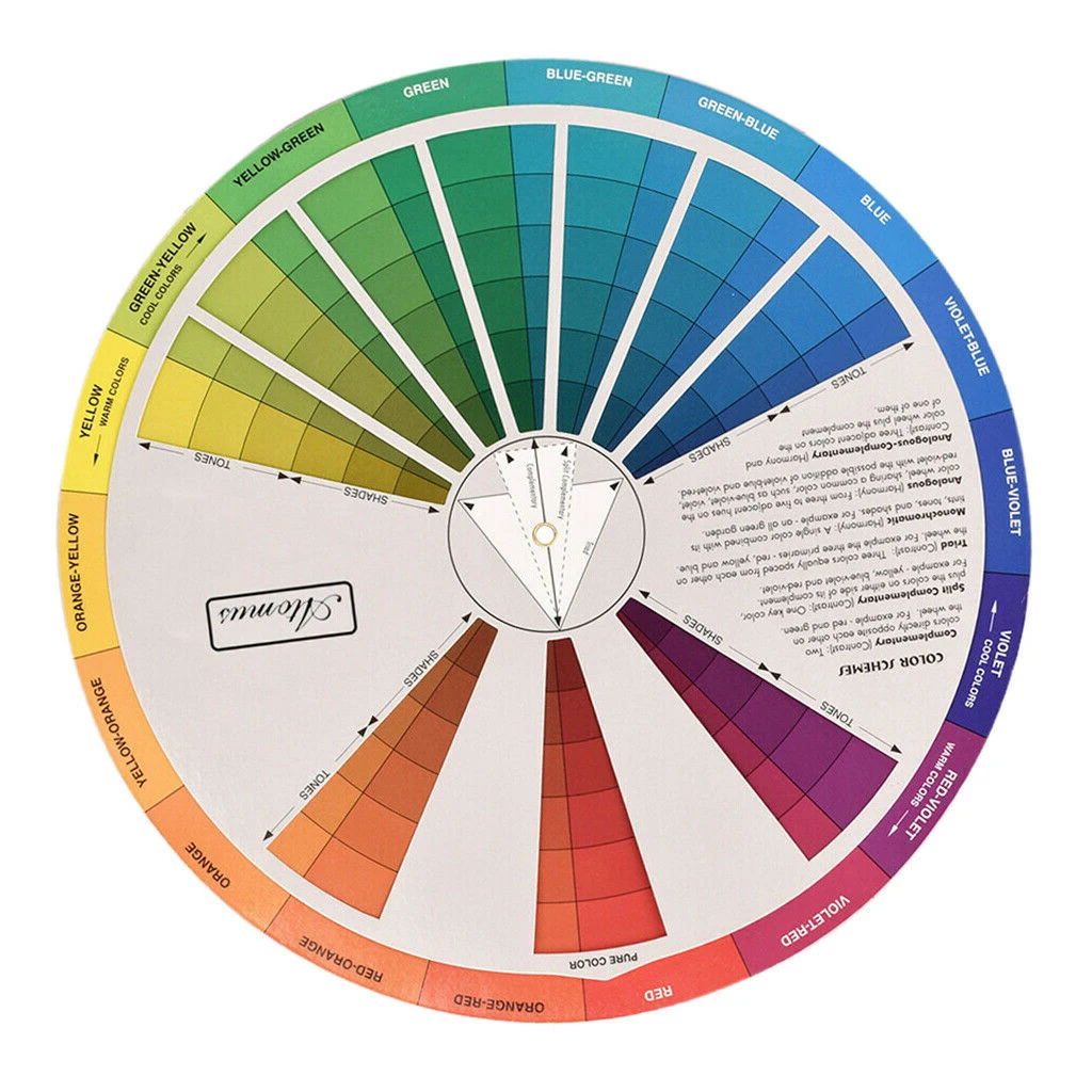 Pocket Colour Wheel Three-level Compact Paint Mixing Learning Guide Art Class Tattoo Pigment Nail Manicure Makeup Accessories
Pocket Colour Wheel Three-level Compact Paint Mixing Learning Guide Art Class Tattoo Pigment Nail Manicure Makeup Accessories