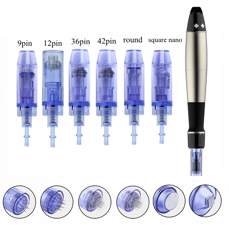50pcs/lot Micro needle 9 pin / 12 pin / 36 pin / nano Cartridge Replacement For Derma Pen Micro Nano Head Tattoo Needles
50pcs/lot Micro needle 9 pin / 12 pin / 36 pin / nano Cartridge Replacement For Derma Pen Micro Nano Head Tattoo Needles
