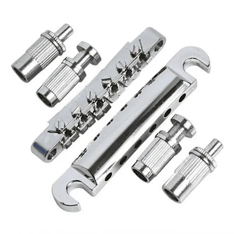 1 Set of 6 Zinc alloy Strings Guitar Tune-O-matic Bridge and Tailpiece with Posts for LP Electric Guitar
1 Set of 6 Zinc alloy Strings Guitar Tune-O-matic Bridge and Tailpiece with Posts for LP Electric Guitar