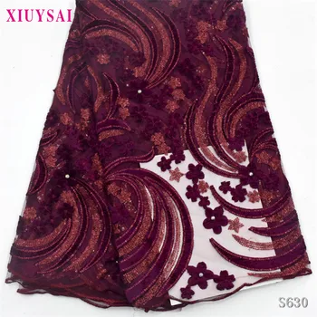 Nigerian Lace Fabric 2020 High Quality Sequin Velvet Lace Fabric Burgundy Embroidered Tulle African Velvet Lace Fabric SL630
Nigerian Lace Fabric 2020 High Quality Sequin Velvet Lace Fabric Burgundy Embroidered Tulle African Velvet Lace Fabric SL630