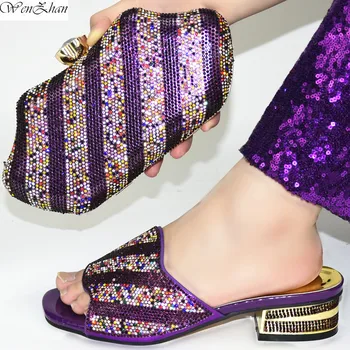 Purple Matching Shoes and Bags for African Party Italian Ladies Shoe and Bag Set High Quality With Crystal WENZHAN 38-43! d06-18 
Purple Matching Shoes and Bags for African Party Italian Ladies Shoe and Bag Set High Quality With Crystal WENZHAN 38-43! d06-18