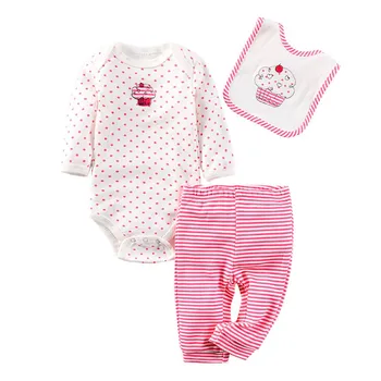 3PCS Cotton Newborn Bodysuit Boy Romper + Pants + Hat + Bibs Autumn Spring Toddler Baby Outfits Infant Baby girls Clothes
3PCS Cotton Newborn Bodysuit Boy Romper + Pants + Hat + Bibs Autumn Spring Toddler Baby Outfits Infant Baby girls Clothes