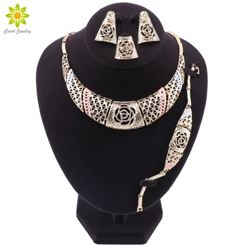 African Bridal Jewelry Sets Women Fashion Jewelry Set Necklace Earrings Ring Bracelet Dubai Bridal Wedding Crystal Jewelry Set
African Bridal Jewelry Sets Women Fashion Jewelry Set Necklace Earrings Ring Bracelet Dubai Bridal Wedding Crystal Jewelry Set