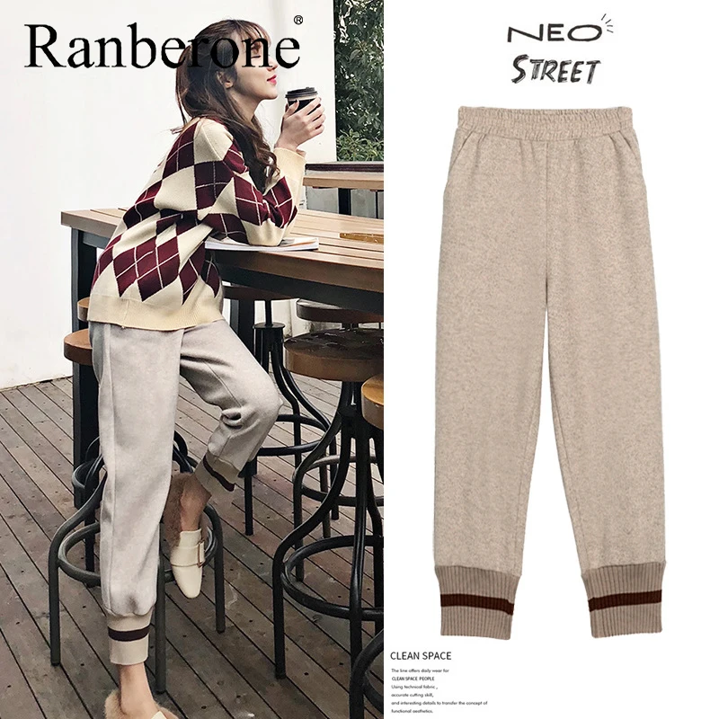 Ranberone Women Casual Pants Winter Leggings Ankle-Length Keep Warm Solid Pants Large Size Sweatpants Feminine Women's Tracksuit
Ranberone Women Casual Pants Winter Leggings Ankle-Length Keep Warm Solid Pants Large Size Sweatpants Feminine Women's Tracksuit
