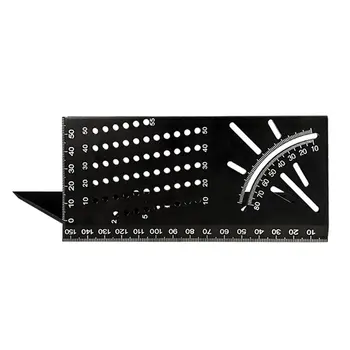 Multi-Function Ruler 45/90 Degree Line Angle Ruler Aluminum Alloy Three-Dimensional Wood Ruler Stop Type Ruler Drop Shipping
Multi-Function Ruler 45/90 Degree Line Angle Ruler Aluminum Alloy Three-Dimensional Wood Ruler Stop Type Ruler Drop Shipping