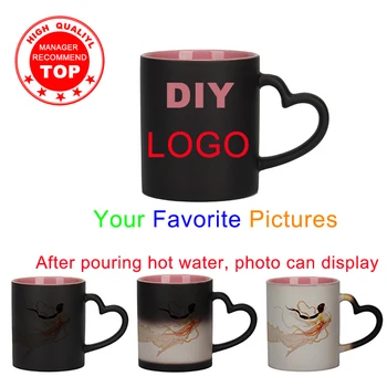 Magic DIY Pink mug heating color logo cup Custom Pictures Mug Color changing mug custom photo Unique gift inside color Mug
Magic DIY Pink mug heating color logo cup Custom Pictures Mug Color changing mug custom photo Unique gift inside color Mug