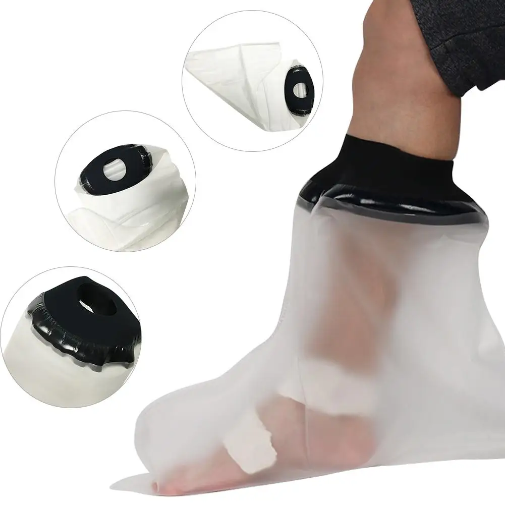 

Waterproof Leg Cast Wound Cover Protector Reusable Bandage Cover For Bath Shower Preventing Shoes From Getting Wet On Rainy Days