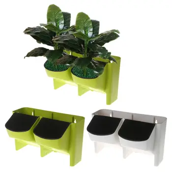 Self Watering Flower Pot 2 Pocket Stackable Vertical Wall Hanging Succulents Planter for Garden Balcony
Self Watering Flower Pot 2 Pocket Stackable Vertical Wall Hanging Succulents Planter for Garden Balcony