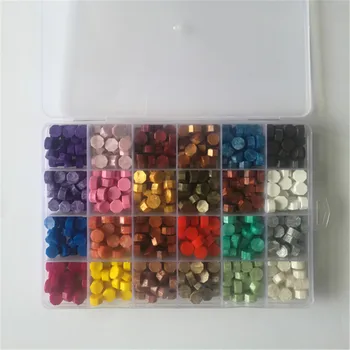 NEW Granular Grain seal wax tablet 600pcs/box 24 Colors Sealing Wax Beads Stamp Sealing Wax Tablets Pills for Retro Seal Stamp 
NEW Granular Grain seal wax tablet 600pcs/box 24 Colors Sealing Wax Beads Stamp Sealing Wax Tablets Pills for Retro Seal Stamp