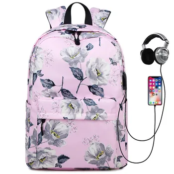 New Female Backpack Schoolbag Big Capacity Laptop backpack For Teen Girls USB Charging Backpack Flower print Women Travel Bag
New Female Backpack Schoolbag Big Capacity Laptop backpack For Teen Girls USB Charging Backpack Flower print Women Travel Bag