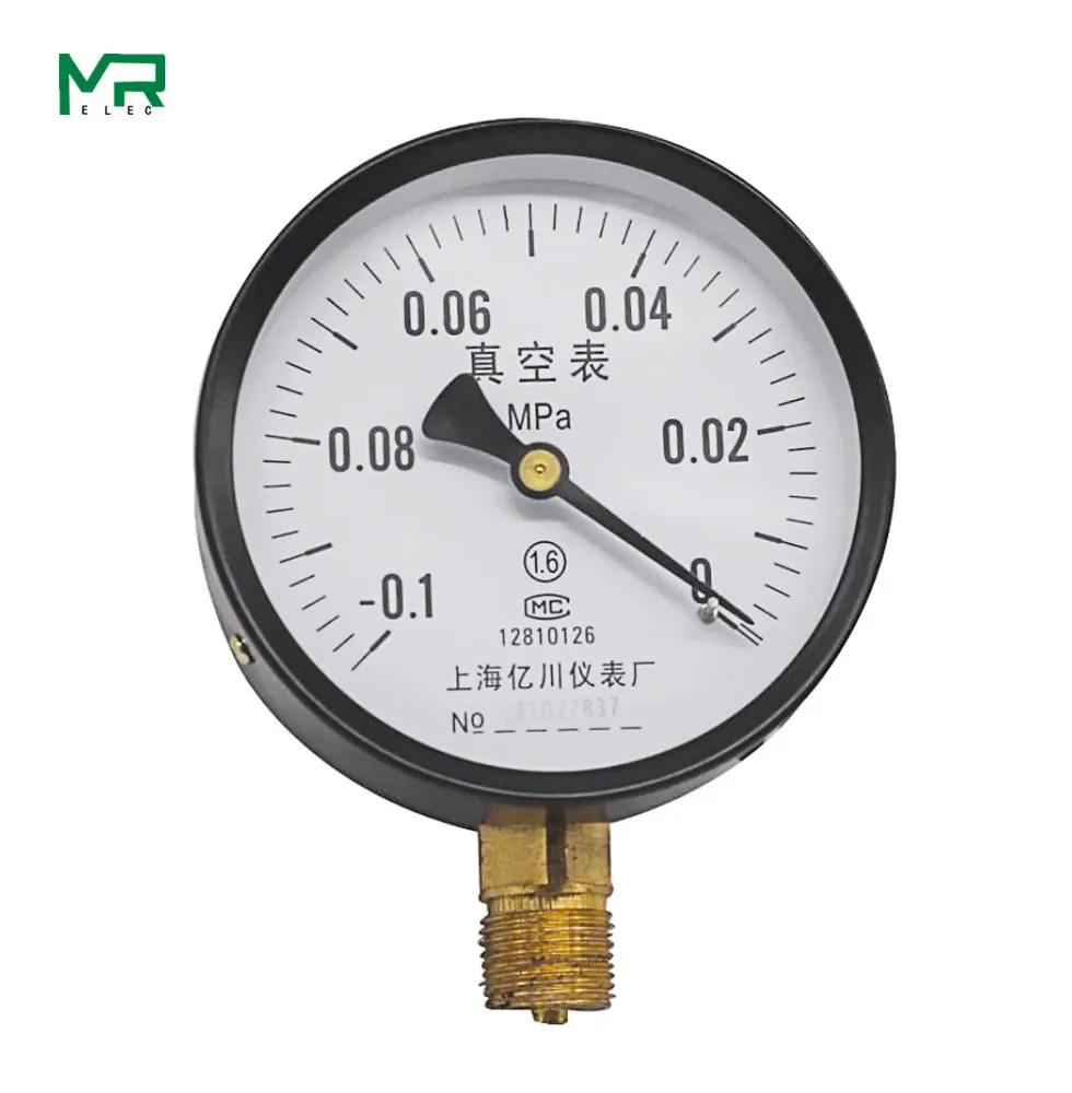 Y100 vacuum pressure gauge -0.1-0Mpa100mm diameter vacuum pump to measure negative pressure gauge
Y100 vacuum pressure gauge -0.1-0Mpa100mm diameter vacuum pump to measure negative pressure gauge