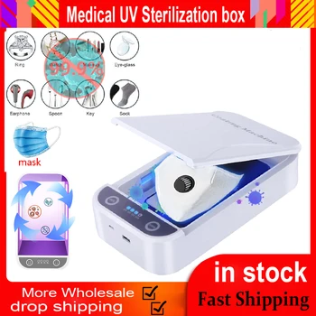 uV Sterilizer Phone Sanitizer Box Anti Bacteria Ultraviolet Disinfection for Toothbrusst Mask Jewelry Watch Phone Charging Box
uV Sterilizer Phone Sanitizer Box Anti Bacteria Ultraviolet Disinfection for Toothbrusst Mask Jewelry Watch Phone Charging Box