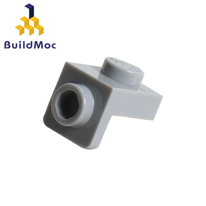BuildMOC 36841 кронштейн 1x1-1x1 для строительных блоков детали DIY логотип образовательный