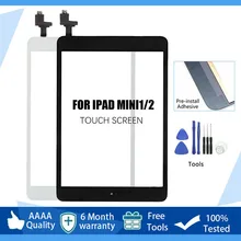 Nouveau Pour iPad Mini Mini2 2 A1432 A1454 A1490 A1491 Écran Tactile IC Câble de Bouton À La Maison D'affichage À CRISTAUX LIQUIDES D'affichage Extérieur Panneau de Numériseur Remplacer=